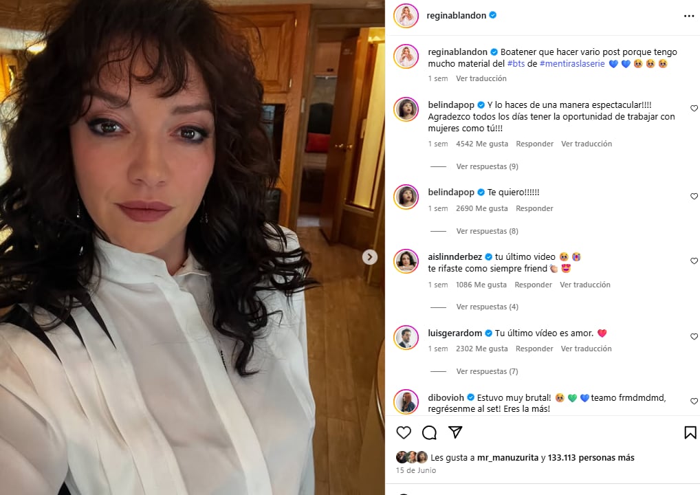 Regina Blandón sorprendió con su look y actuación en Mentiras la Serie