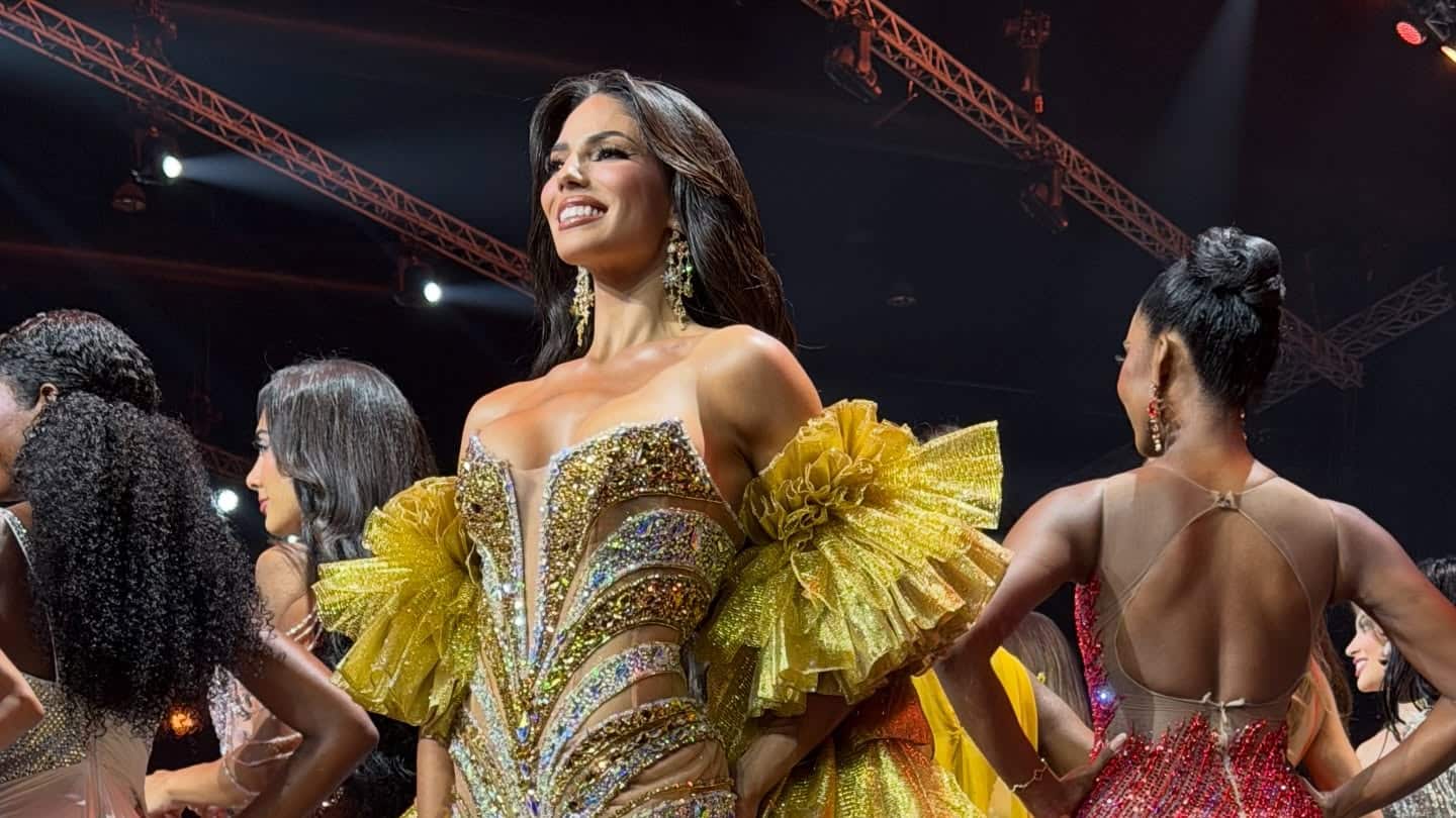 Zashely Nicole Alicea Rivera tras la preliminar del certamen.