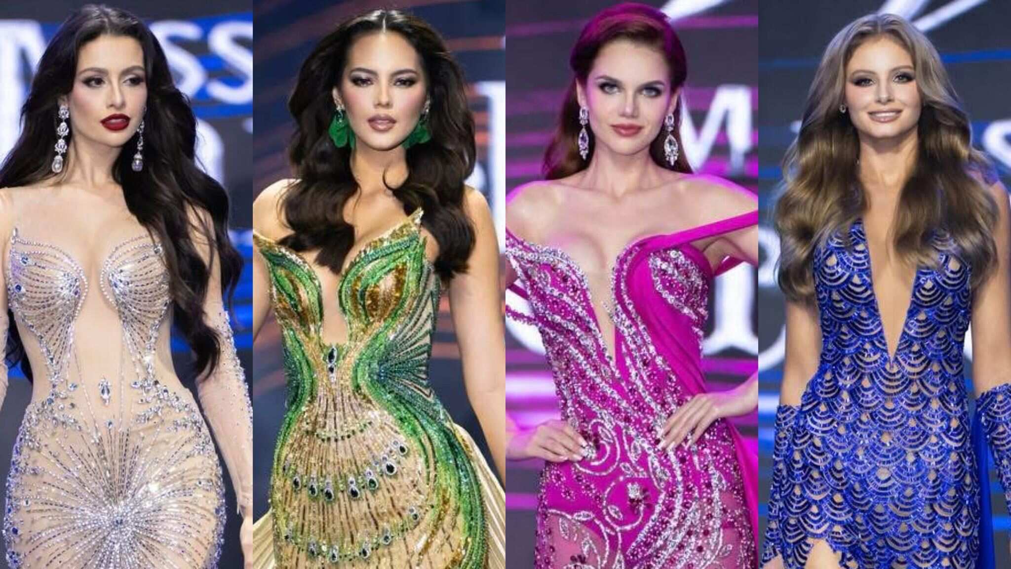 Miss Puerto Rico, Miss Ecuador, Miss Venezuela y Miss Brasil.