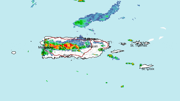 Municipios bajo advertencia de inundaciones por fuertes lluvias