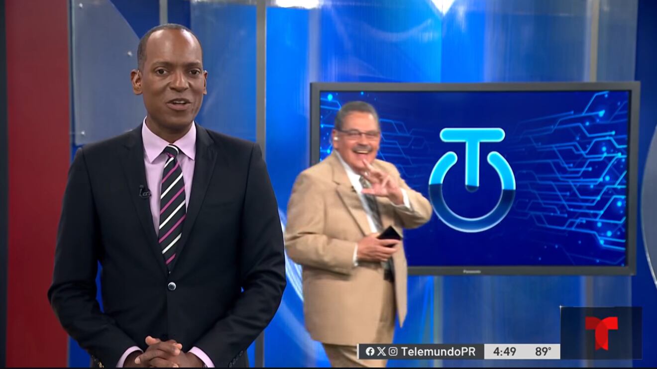Jorge Rivera Nieves se cuela en vivo y "roba cámara" durante segmento en Telenoticias