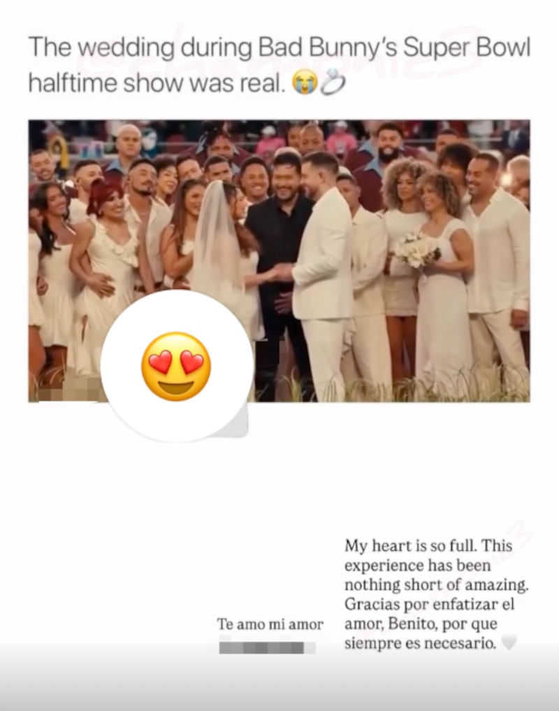 Mensaje que la novia dejó en redes sociales, retomado por Chamonic