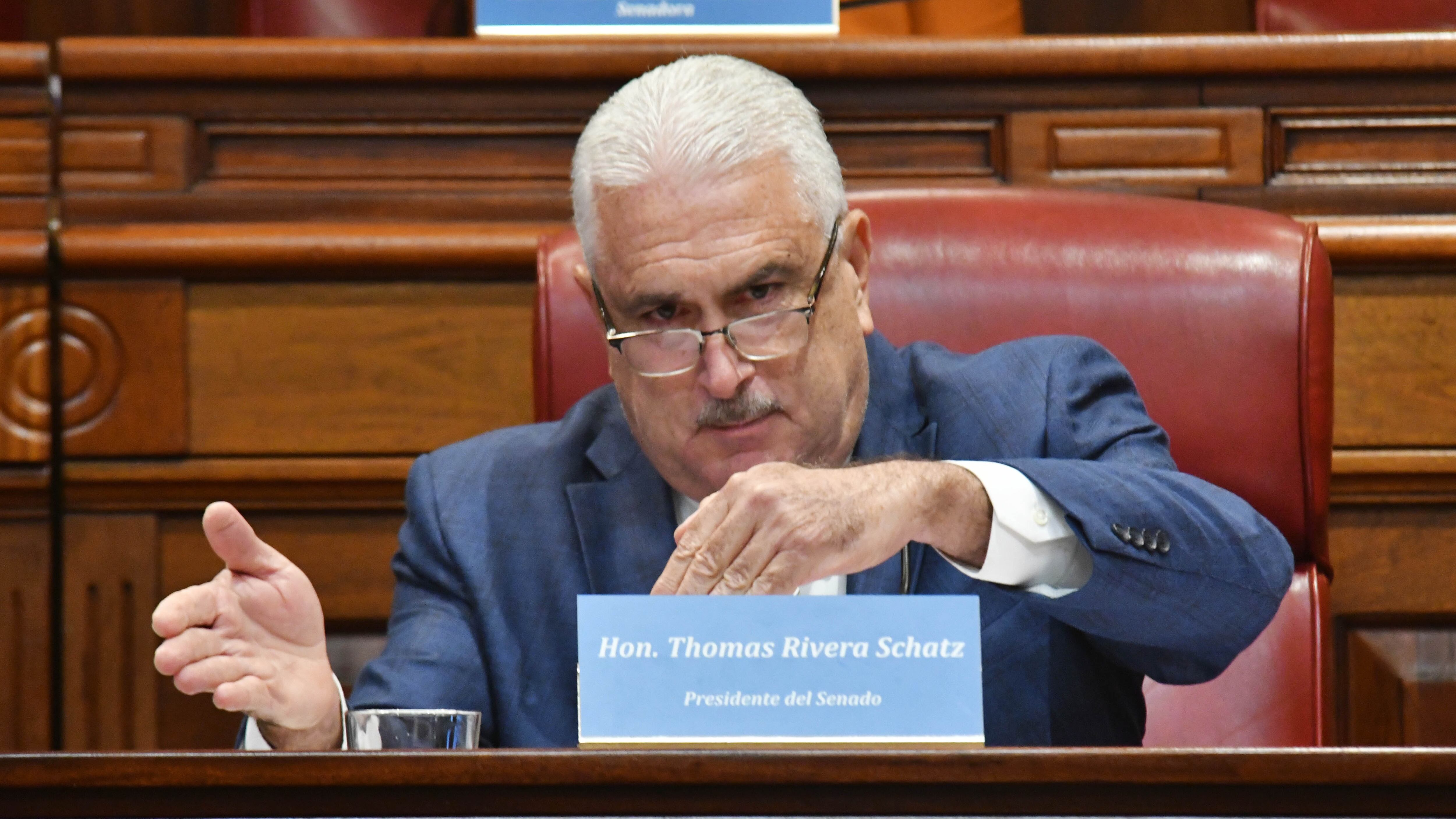 El Presidente del Senado Thomas Rivera Schatz.