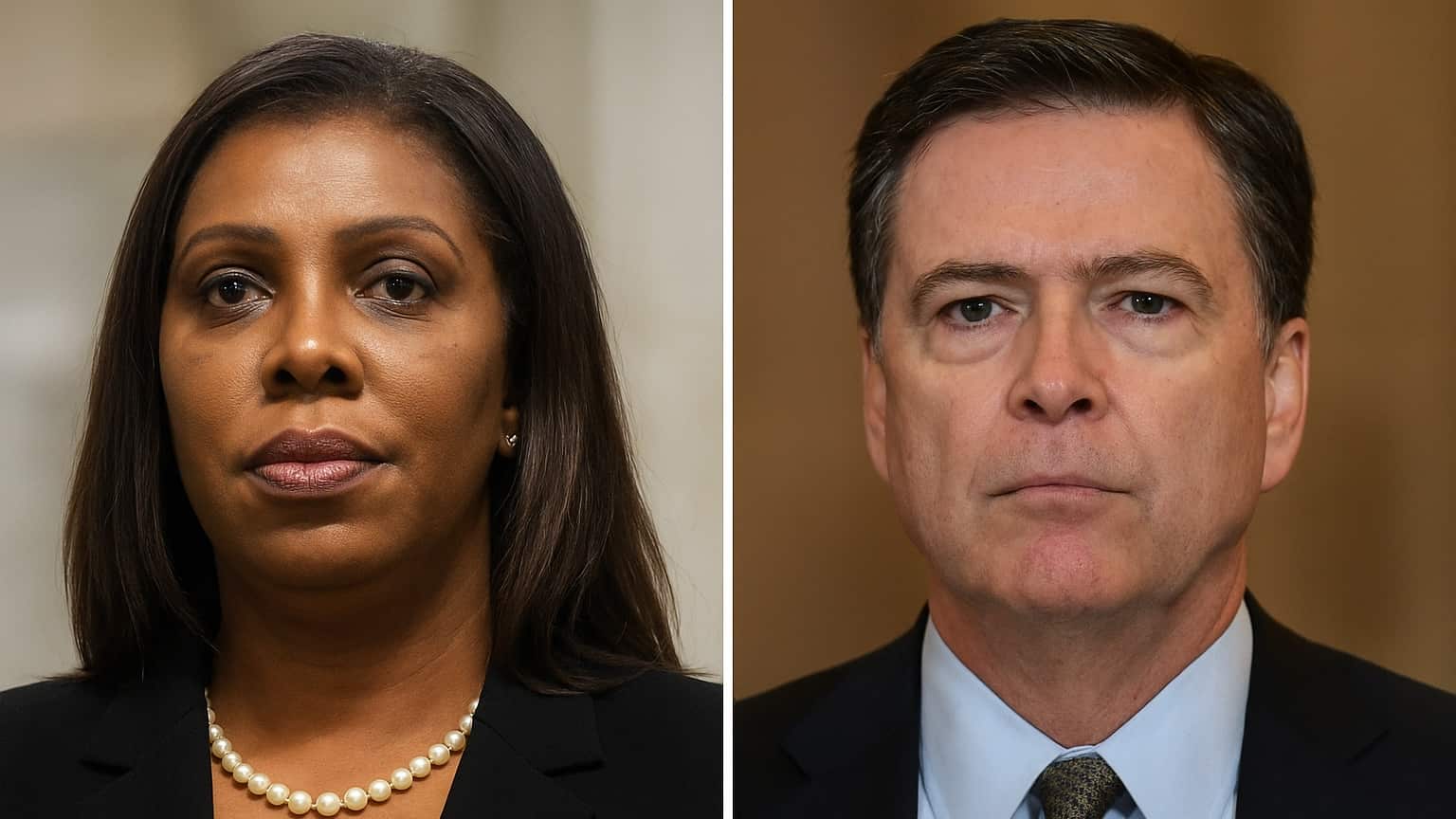Letitia James y James Comey