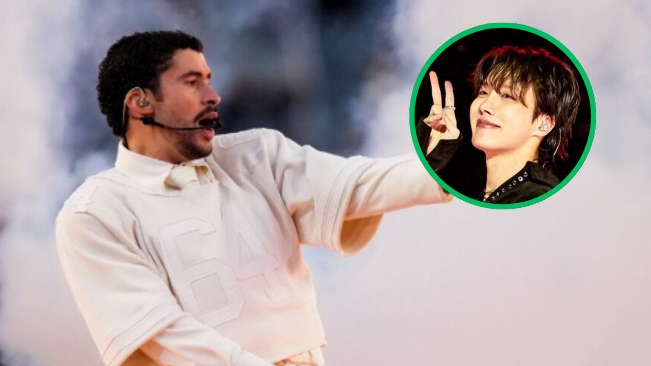 j-hope reacciona al medio tiempo de Bad Bunny
