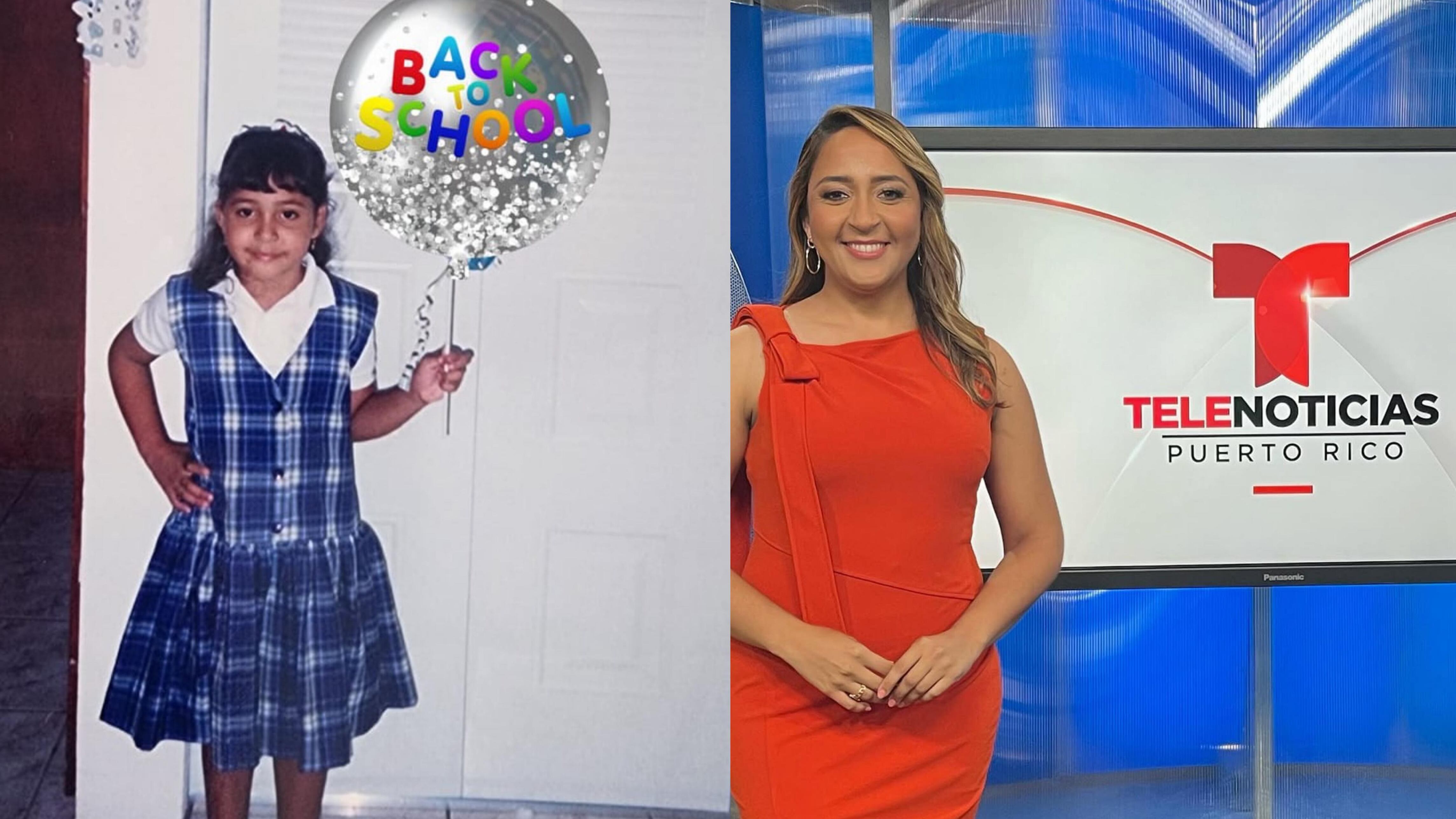 Dianerys Calderón compartió una foto de cuando era pequeña y soñaba con ser reportera.