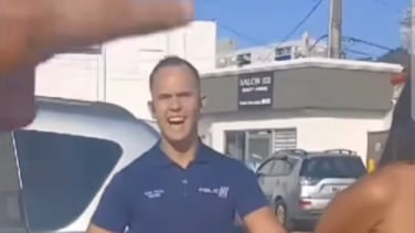 Incidente entre policía y ciudadana