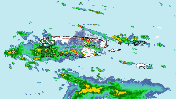 El Servicio Nacional de Meteorología (SNM) en San Juan informó el viernes que sectores de Bayamón, Cataño, Dorado, Guaynabo y Toa Baja permanecen bajo aviso de inundaciones repentinas hasta las 7:00 de la noche por lluvias asociadas a tormentas eléctricas.
