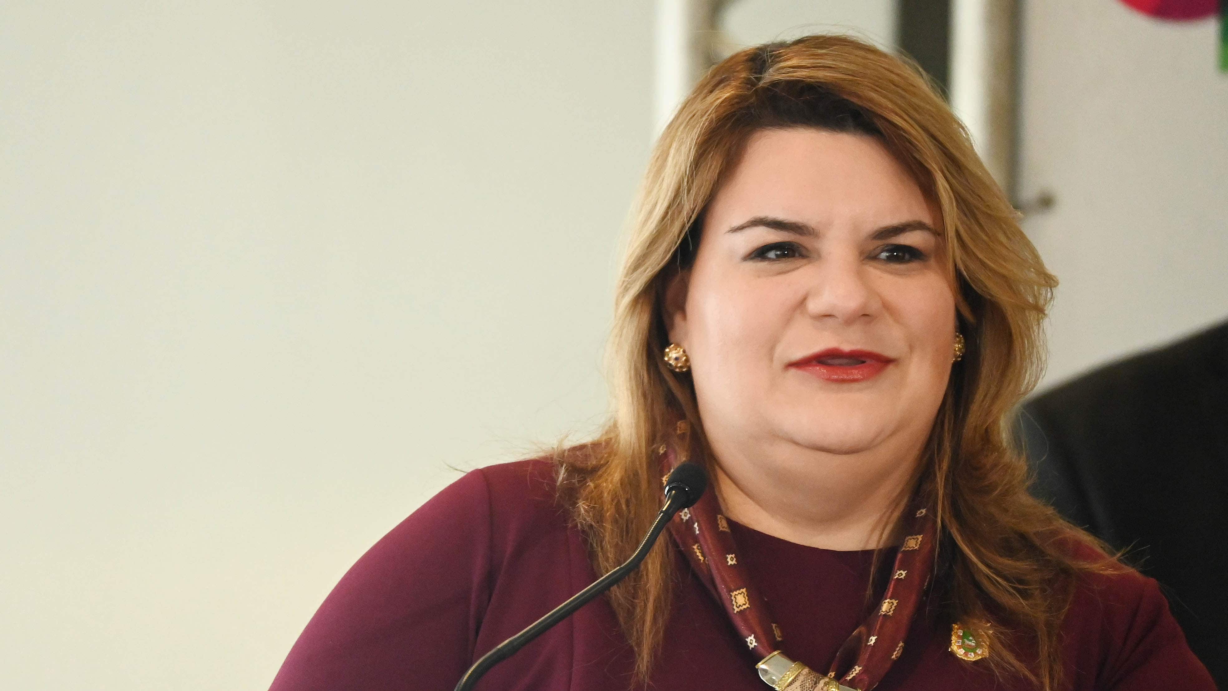 La gobernadora, Jennifer González. Presentación del Trofeo del World Baseball Classic.