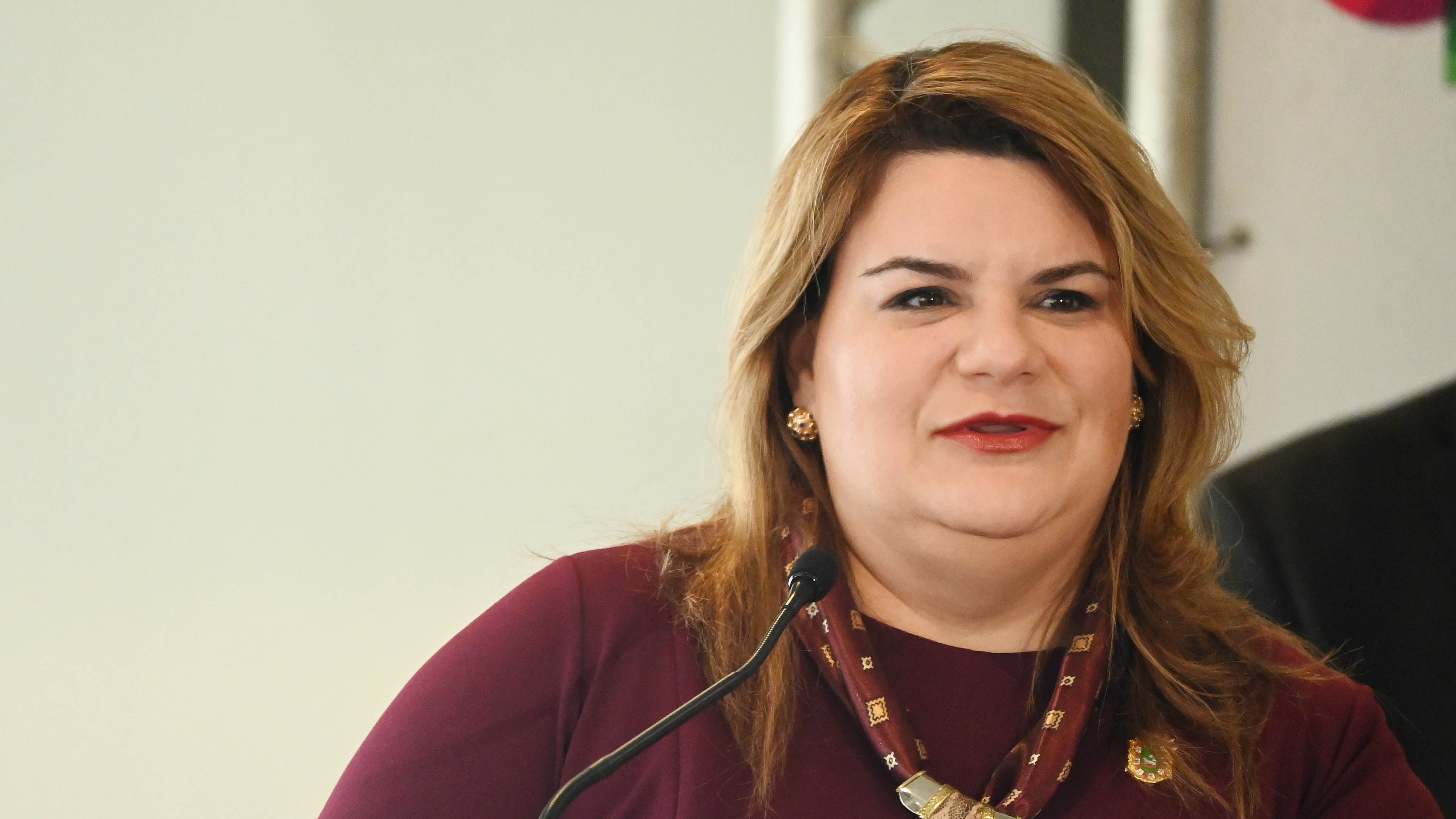 La gobernadora, Jennifer González. Presentación del Trofeo del World Baseball Classic.