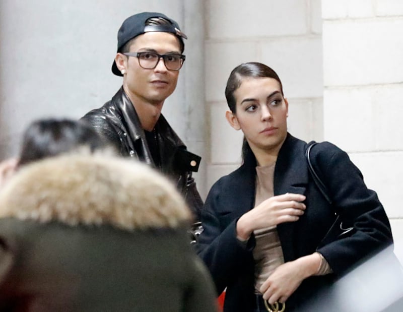 Georgina Rodríguez y Cristiano Ronaldo.