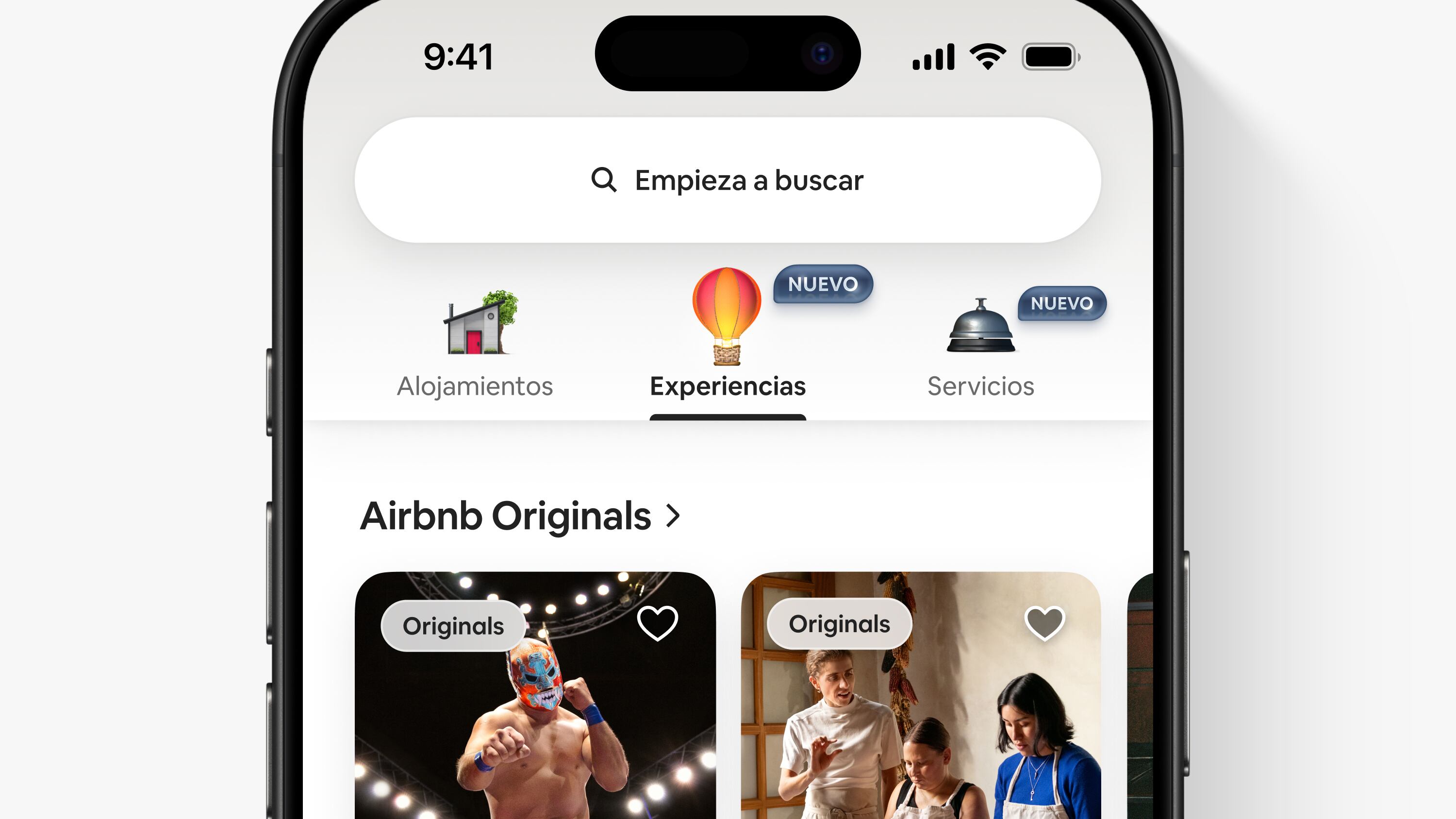 Nueva interfaz app Airbnb