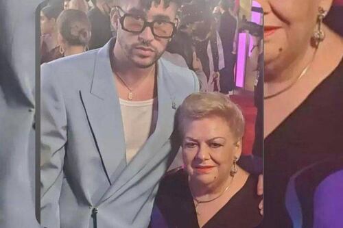 Foto del encuentro de Bad Bunny y Paquita la del Barrio dio para toda clase de memes