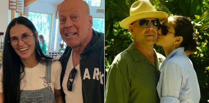Demi Moore y Bruce Willis esposa