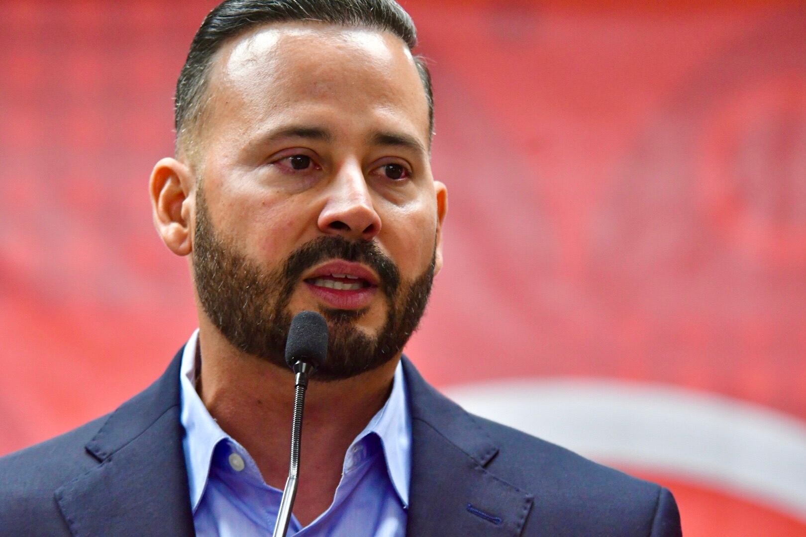 Gabriel López Arrieta, candidato a la Cámara de Representantes y Luis Javier Hernández, candidato al Senado por el Ppd. Hablan de la medición neta. San Juan. Metro PR 31 de julio de 2024