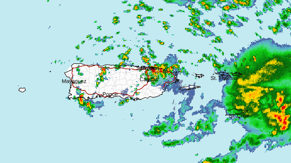 Advertencia de Inundaciones para Canóvanas, Carolina, Loíza, Río Grande, San Juan y Trujillo Alto.