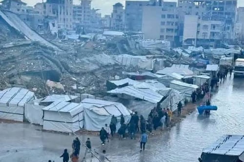 Tormenta polar ‘Byron’ pone en riesgo a 795,000 palestinos desplazados en Gaza