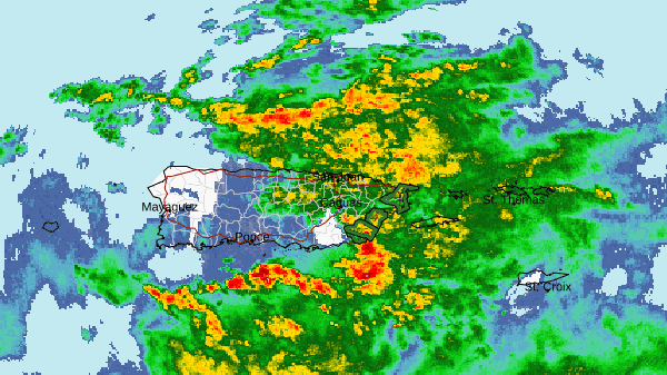 Emiten avisos de inundaciones para varias zonas de Puerto Rico.
