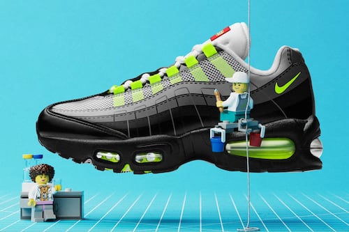 LEGO x Nike Air Max 95 “Neon”: La zapatilla real que parece construida pieza a pieza