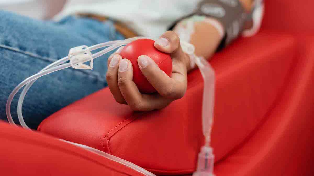 Donación de sangre.