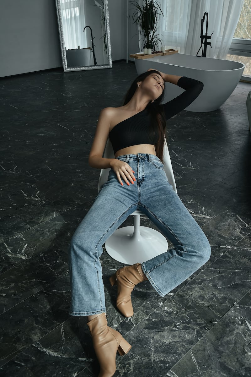 Look de jeans favorecedor