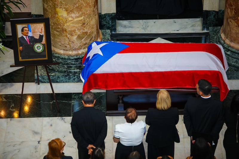 Los actos fúnebres se llevaron a cabo en el Capitolio de Puerto Rico.