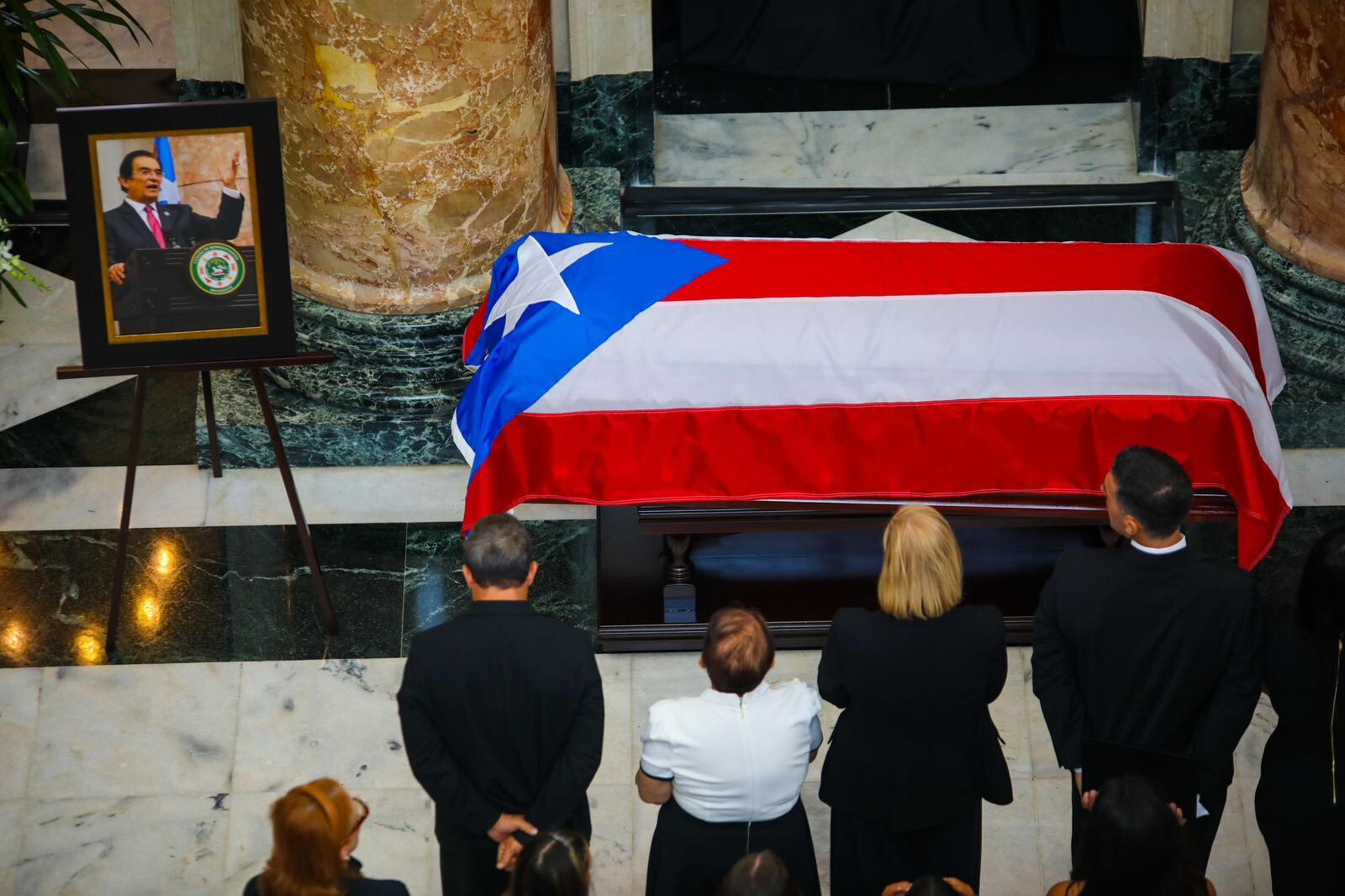 Los actos fúnebres se llevaron a cabo en el Capitolio de Puerto Rico.