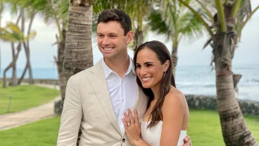 Monica Puig y su novio Nathan Rakitt