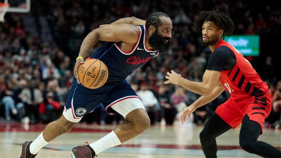 James Harden, Clippers de Los Ángeles y Shaedon Sharpe, Trail Blazers de Portland