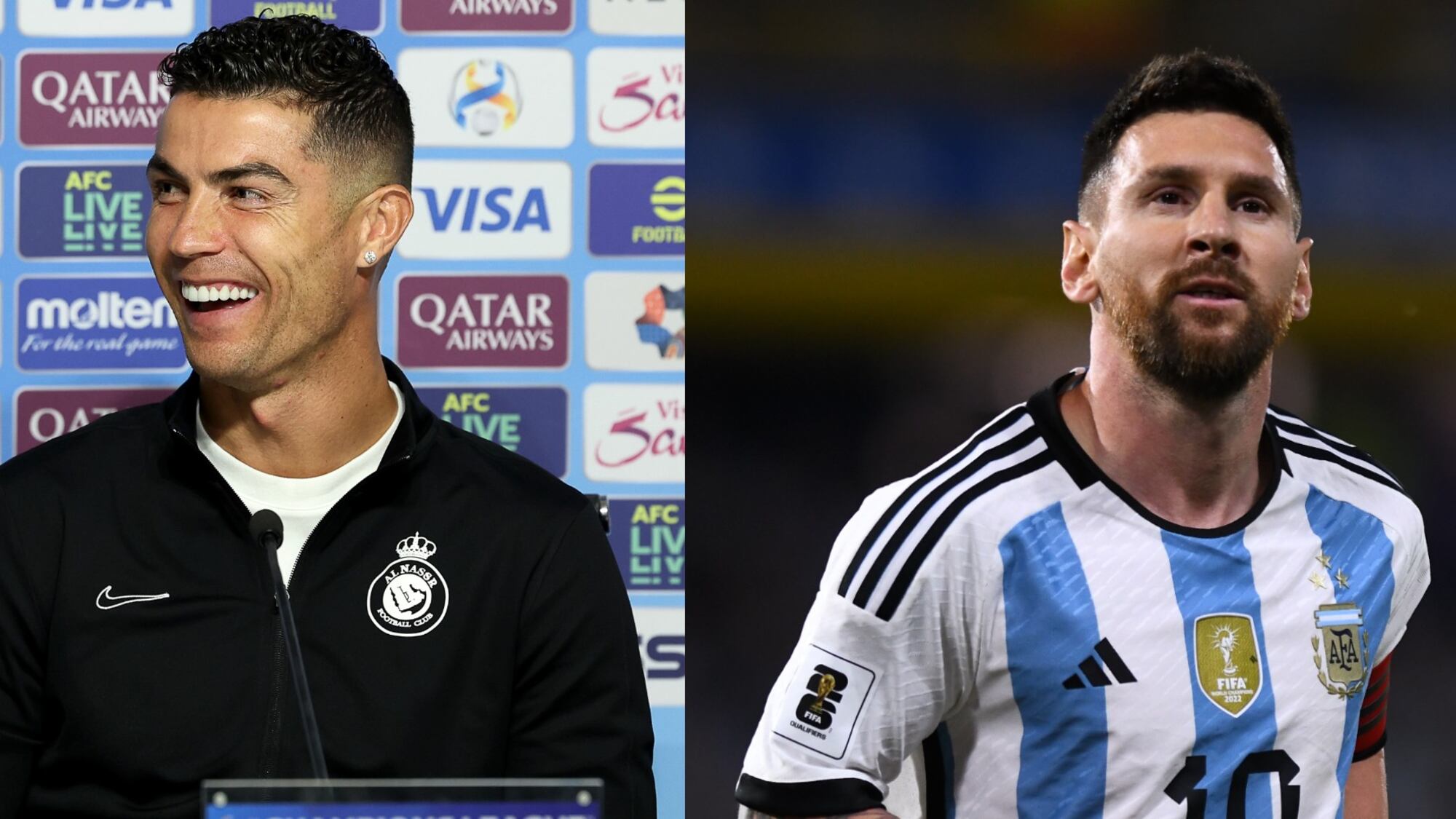 Cristiano Ronaldo y Lionel Messi