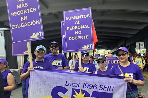 Trabajadores y trabajadoras piden justicia salarial este primero de mayo