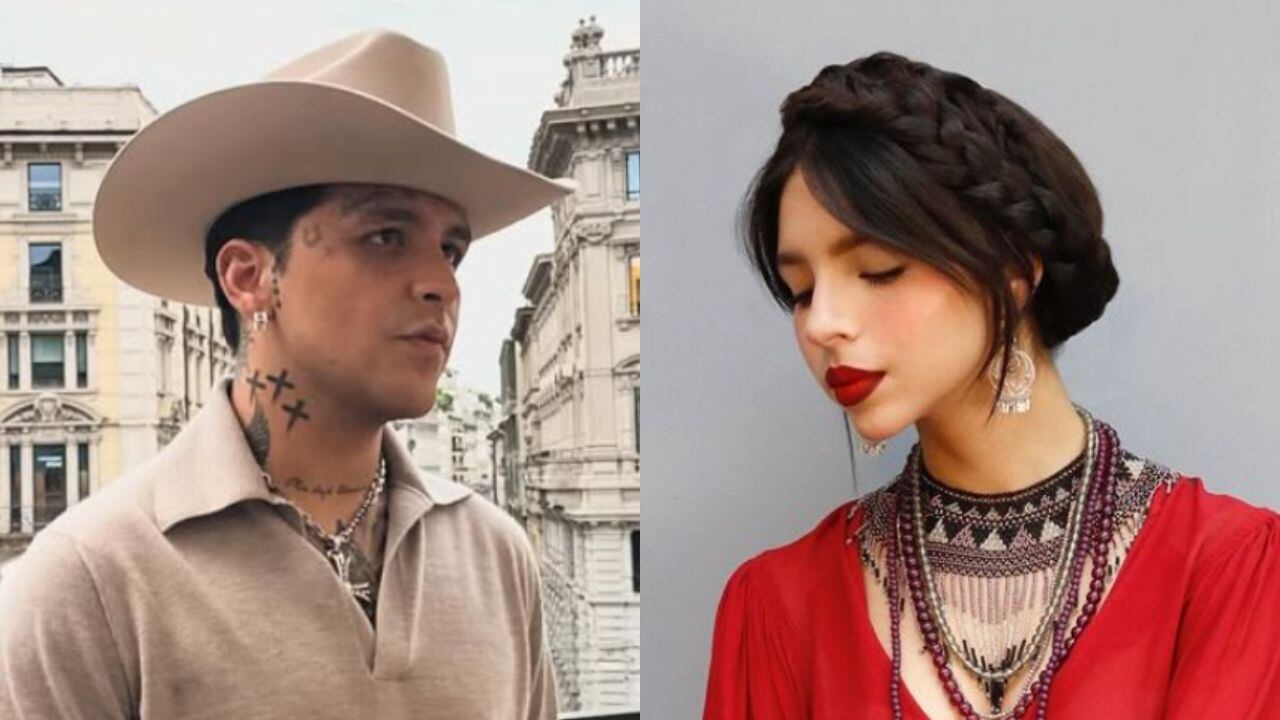 Christian Nodal y Ángela Aguilar