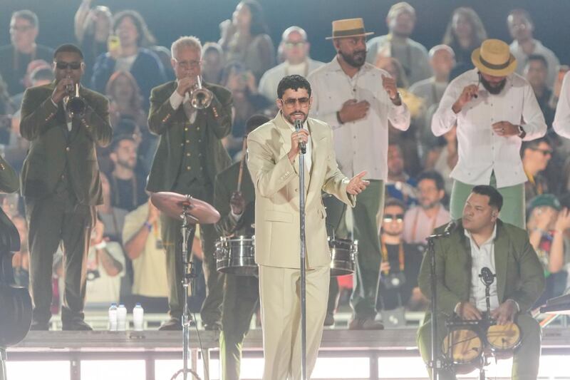 Bad Bunny en concierto en Colombia