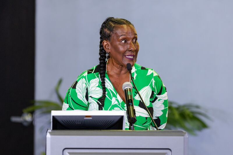 La profesora Mayra Santos Febres coordina la Cumbre Internacional de Afrodescendencia (Cumbre Afro), que este año celebró su cuarta edición.
Foto suministrada