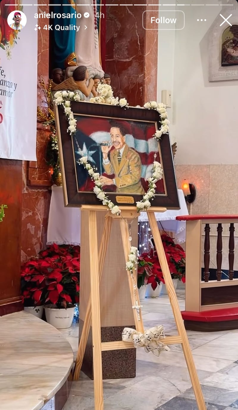 niel Rosario, hijo del salsero Luis Antonio “Papo” Rosario, compartió en las redes sociales varios videos del velatorio