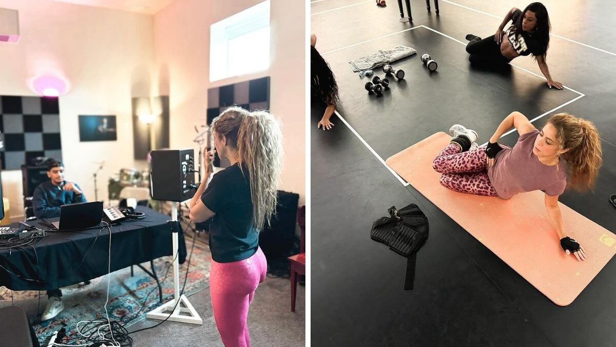 Shakira está en medio de los ensayos.