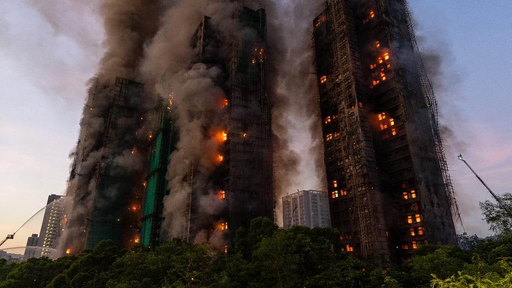 Incendio en Hong Kong