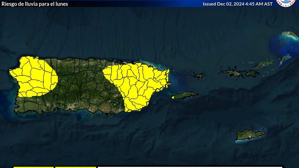 Pronostican riesgo de lluvias y corrientes marinas para este lunes.