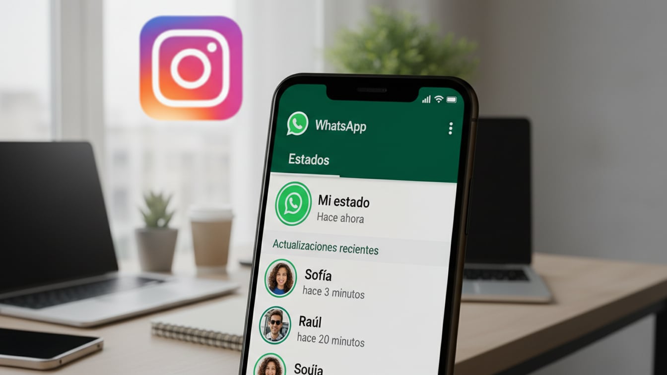 Estados de WhatsApp "tipo Instagram". - Imagen generada con IA FW/Whisk