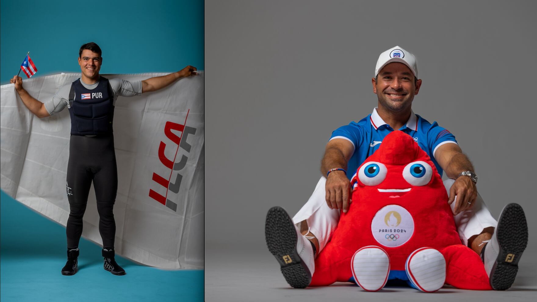 El velerista Pedro Fernández y el golfista Rafa Campos.