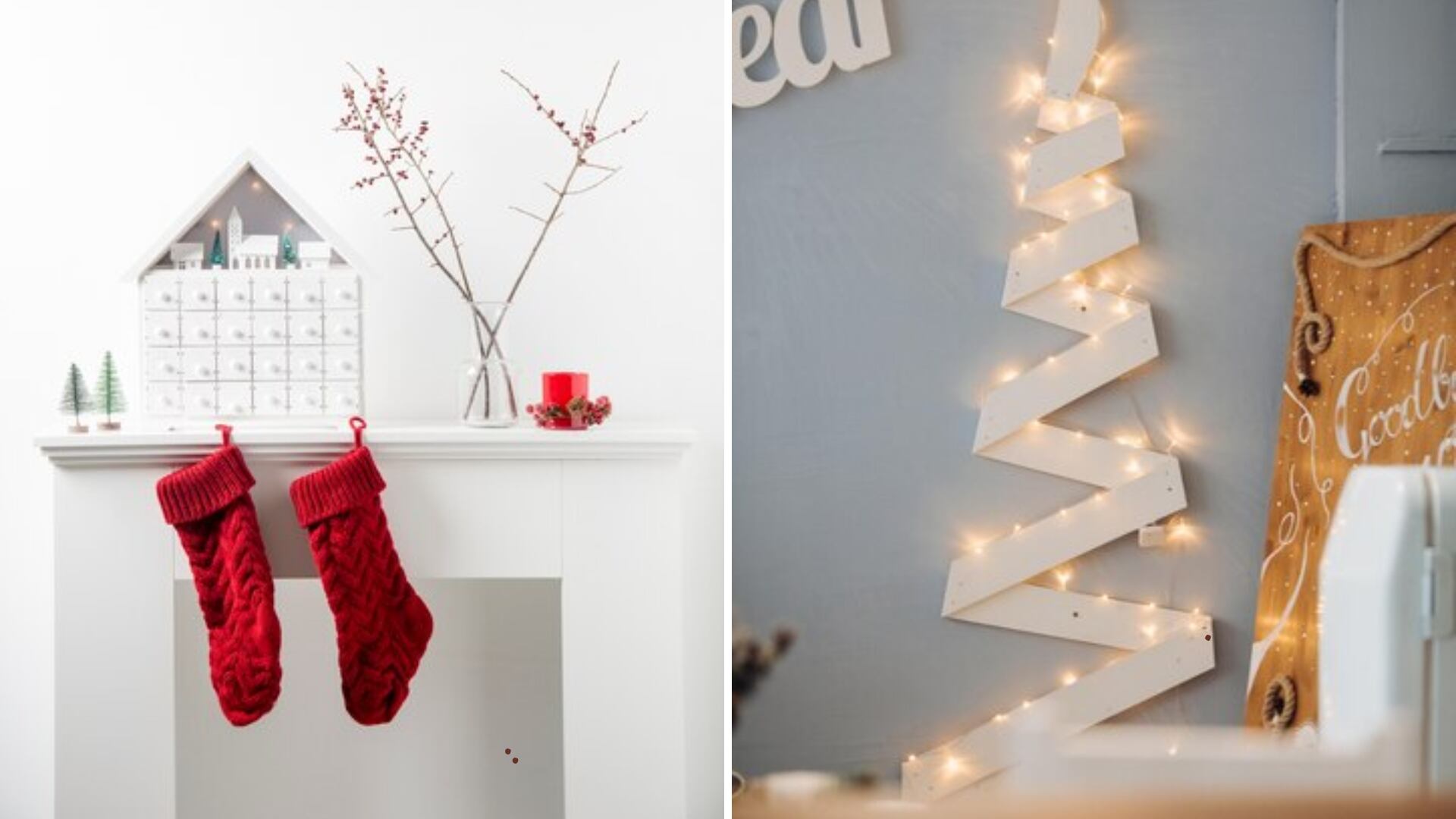 Los elementos monocromáticos, así como los materiales naturales son lo que están marcando la pauta en la decoración minimalista para esta Navidad.