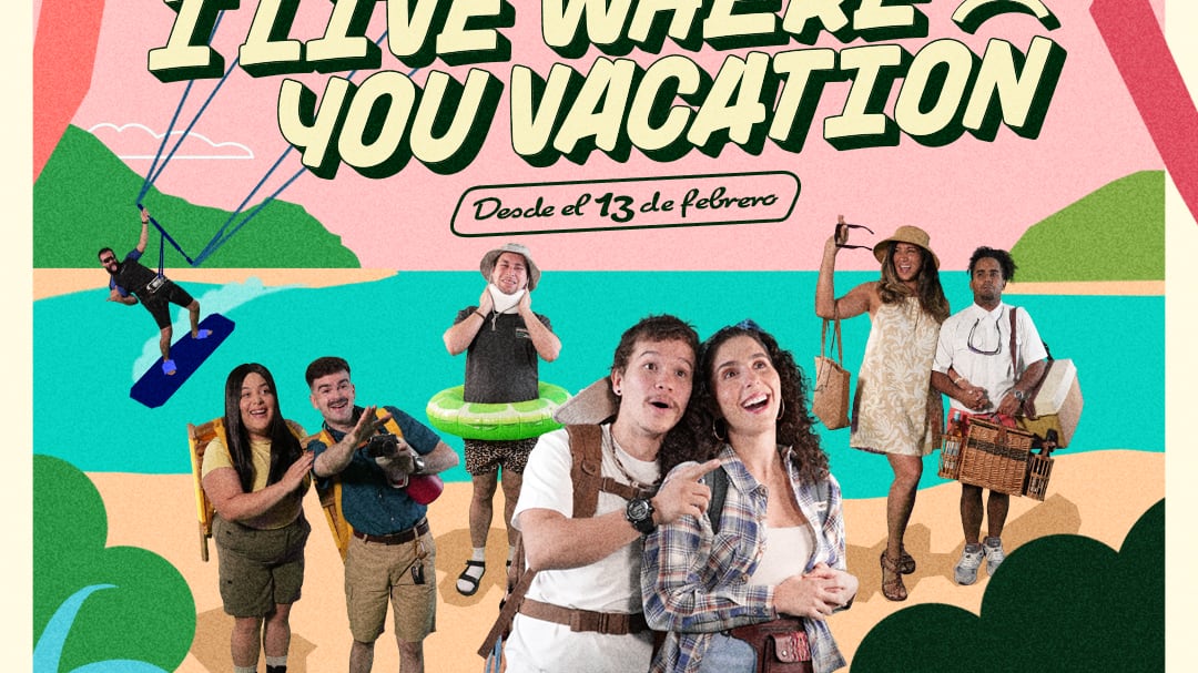 El conjunto Teatro Breve trae de nuevo su comedia "I live where you vacation" estrenada en el 2004. Promo. Suministrada.