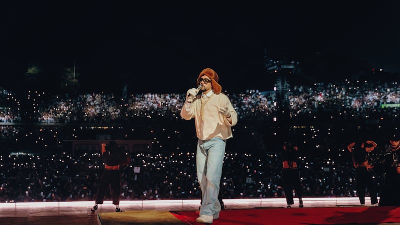 Bad Bunny primera noche de concierto en Medellín 2026.