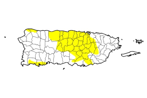 Puerto Rico registra expansión de sequía ligera en el centro de la isla