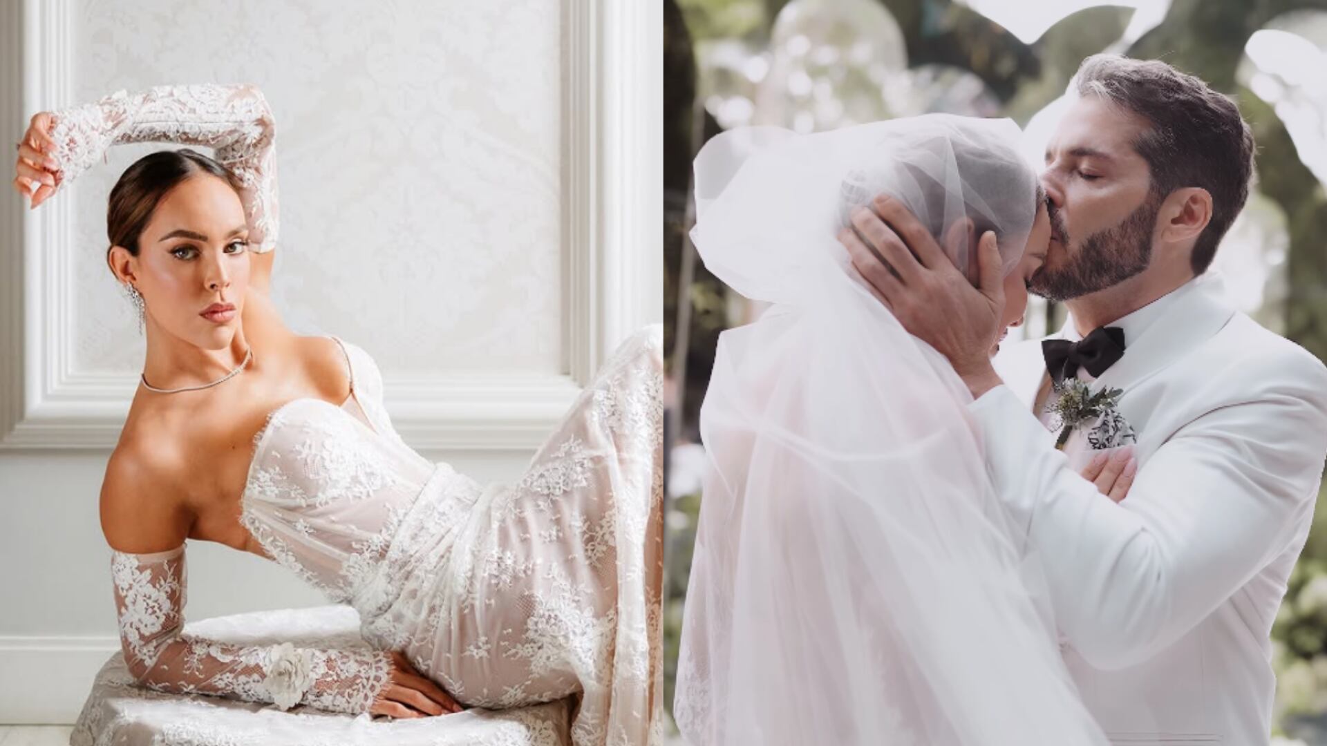 Sara Corrales finalmente se casó y estos fueron los 5 vestidos que usó en su boda