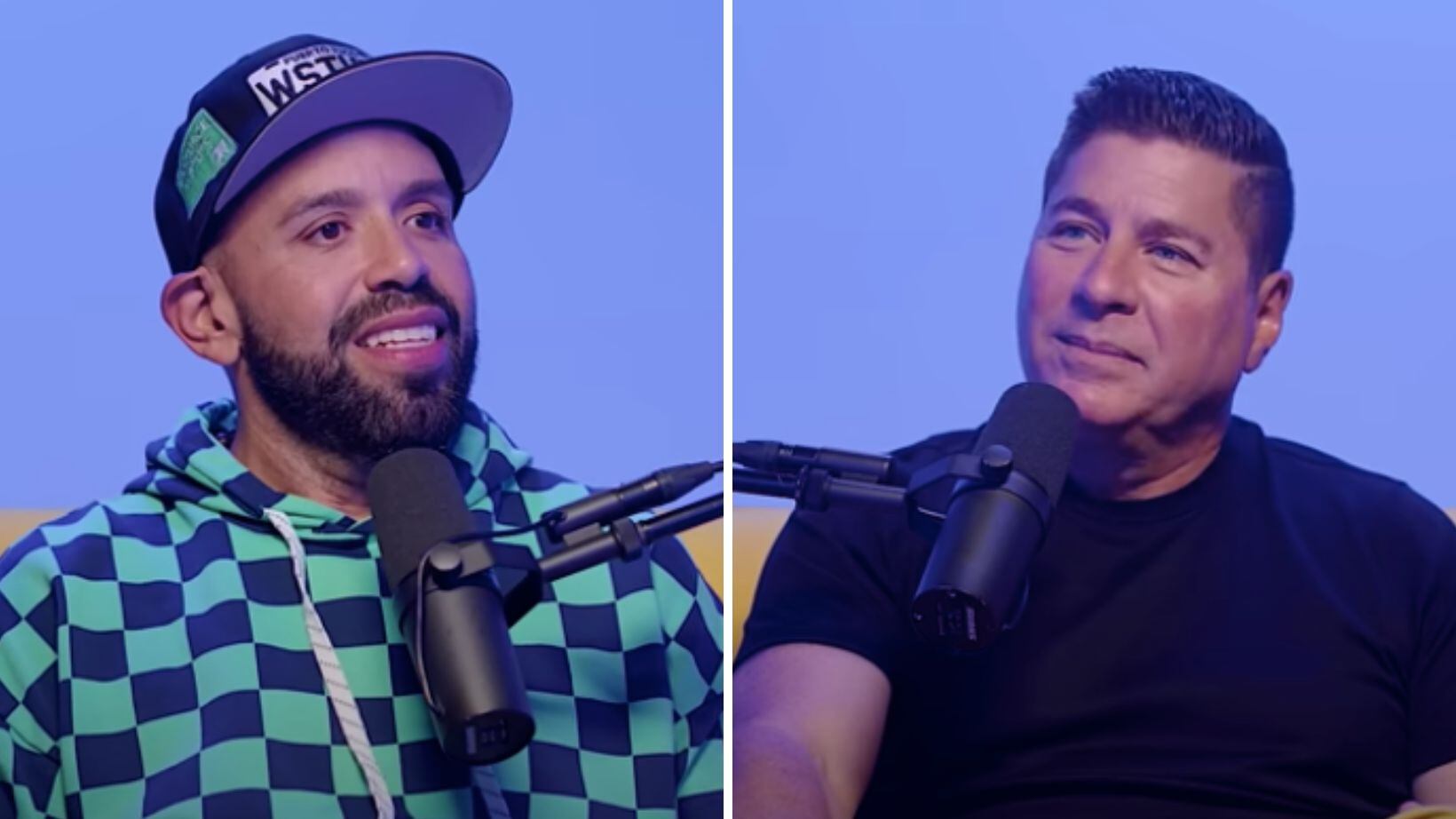 El locutor Molusco entrevista a Raymond Arrieta.