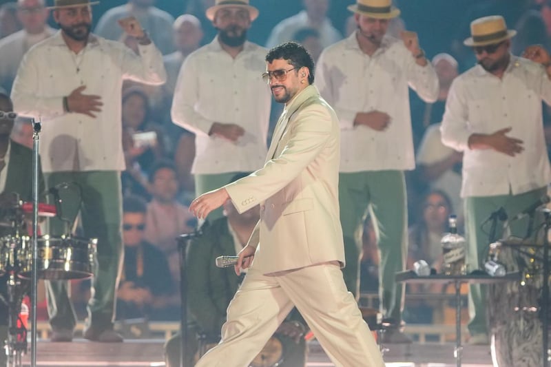 Bad Bunny en concierto en Colombia