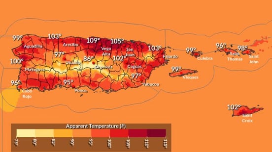 SNM emite advertencia de calor.