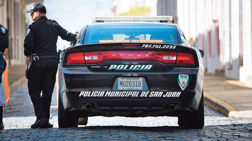 Policía Municipal de San Juan en Viejo San Juan, Puerto Rico.