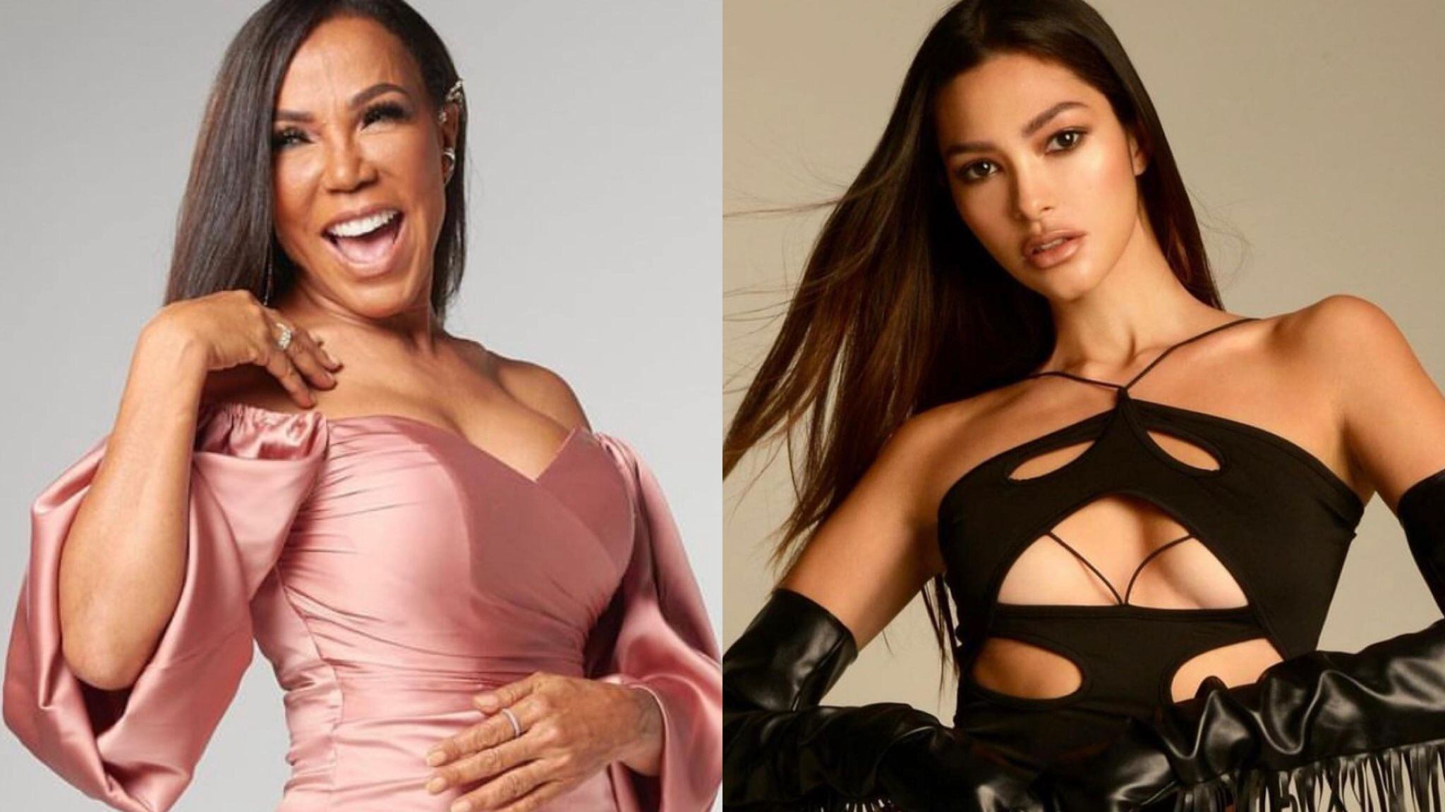 Magali Febles y Fátima Cuellar; primera finalista de Miss El Salvador Universo 2023.